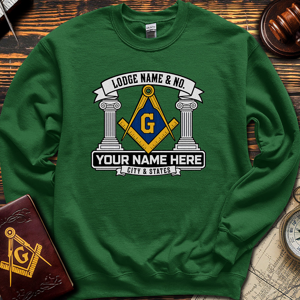Custom Masonic Sweatshirt - Embroidered