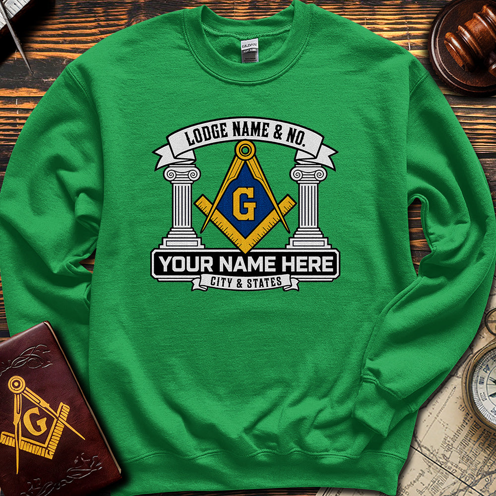 Custom Masonic Sweatshirt - Embroidered