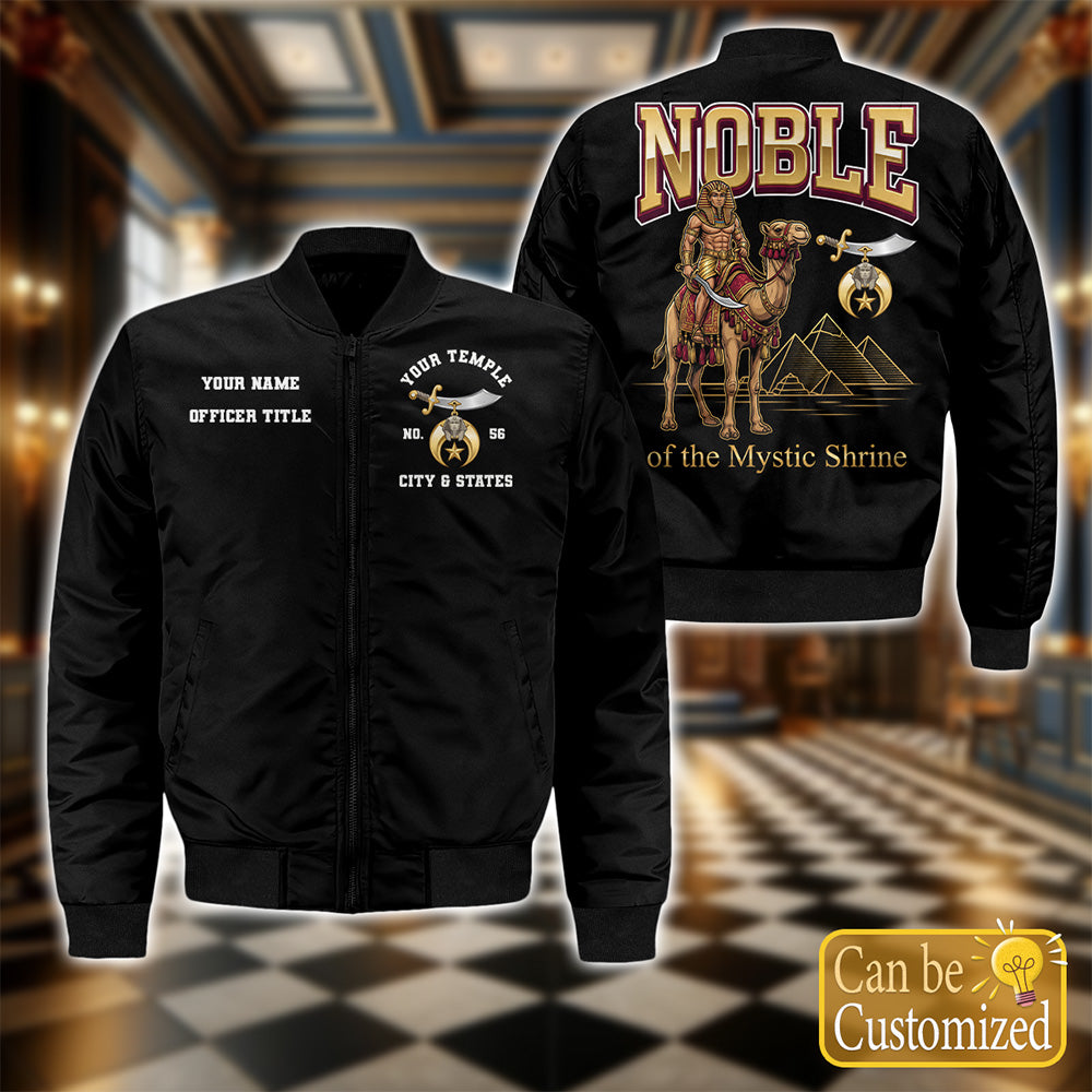 Custom Noble Of Mystic Shrine Bomber Jacket