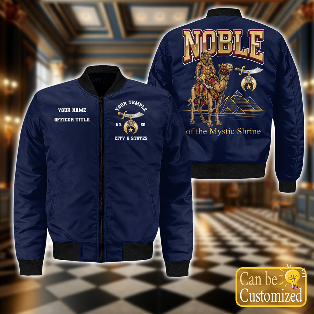 Custom Noble Of Mystic Shrine Bomber Jacket