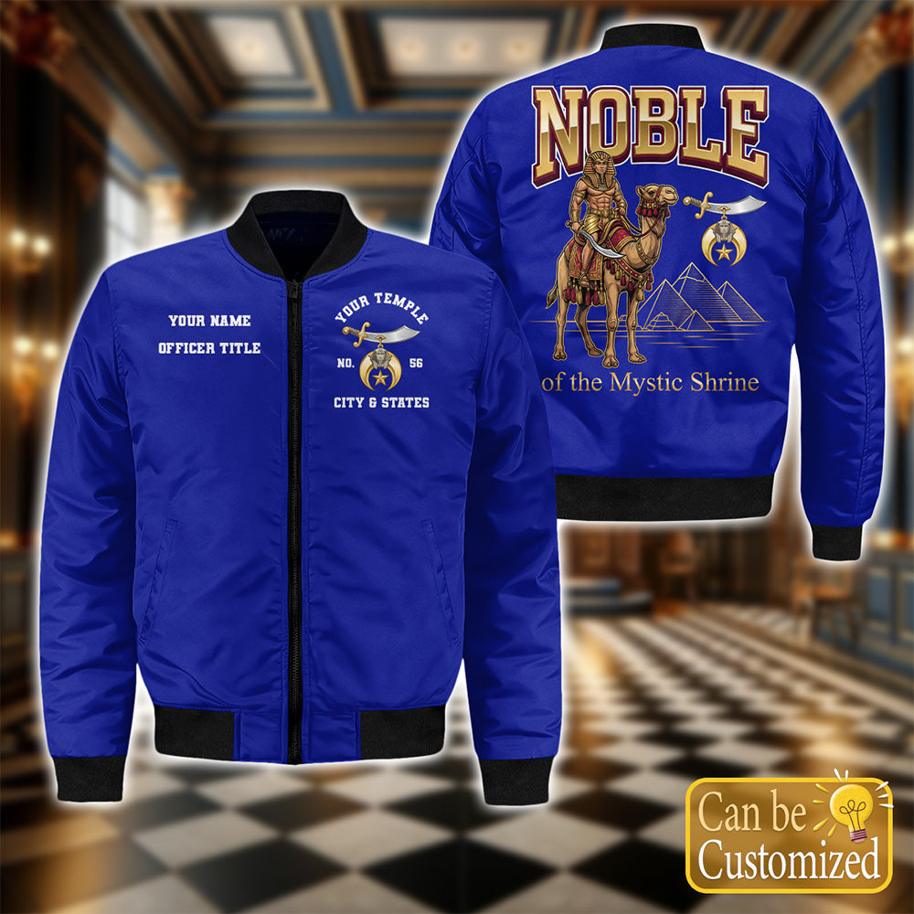 Custom Noble Of Mystic Shrine Bomber Jacket