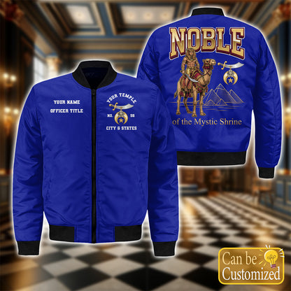 Custom Noble Of Mystic Shrine Bomber Jacket