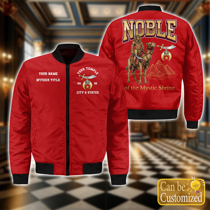 Custom Noble Of Mystic Shrine Bomber Jacket