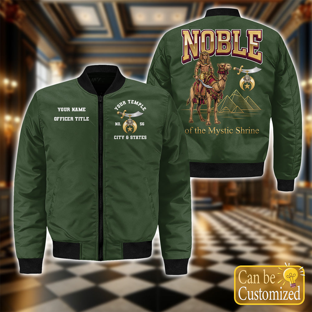 Custom Noble Of Mystic Shrine Bomber Jacket