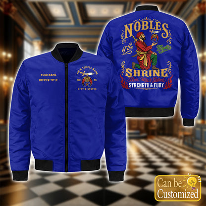 Custom Nobles Of The Mystic Shrine Bomber Jacket