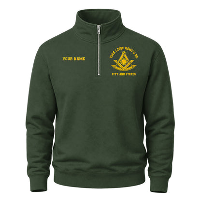 Custom Past Master Embroidered Quarter-Zip Sweatshirt