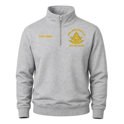 Custom Past Master Embroidered Quarter-Zip Sweatshirt