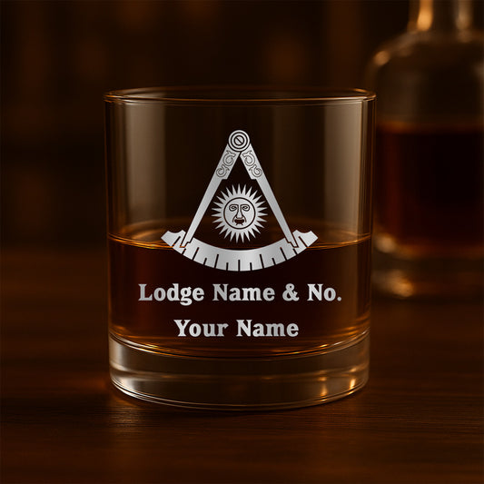 Custom Past Master California Whiskey Glass