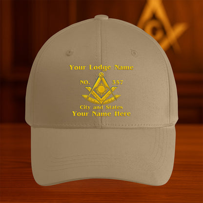 Custom Past Master Hat - Embroidered