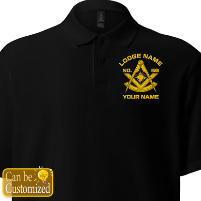 Custom Past Master Embroidered Polo Shirt