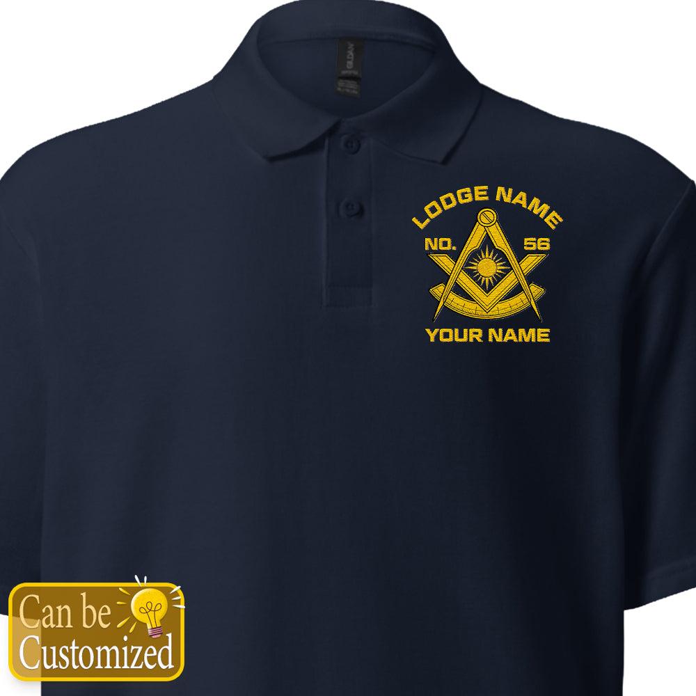 Custom Past Master Embroidered Polo Shirt