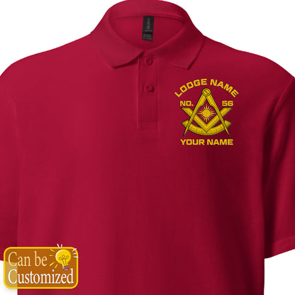 Custom Past Master Embroidered Polo Shirt