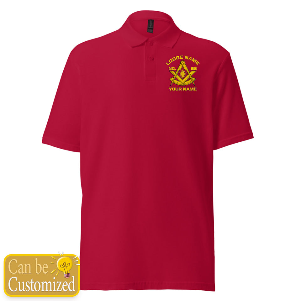 Custom Past Master Embroidered Polo Shirt