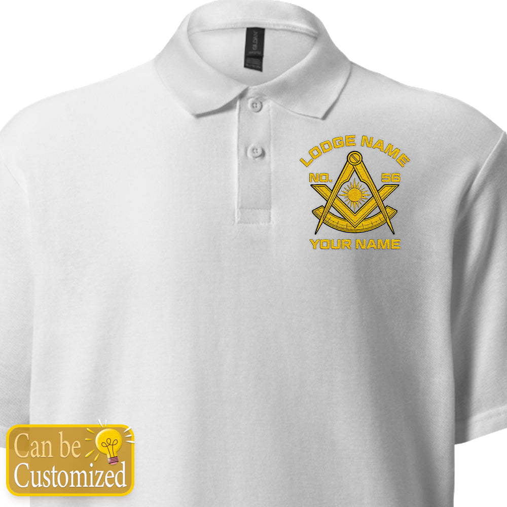Custom Past Master Embroidered Polo Shirt