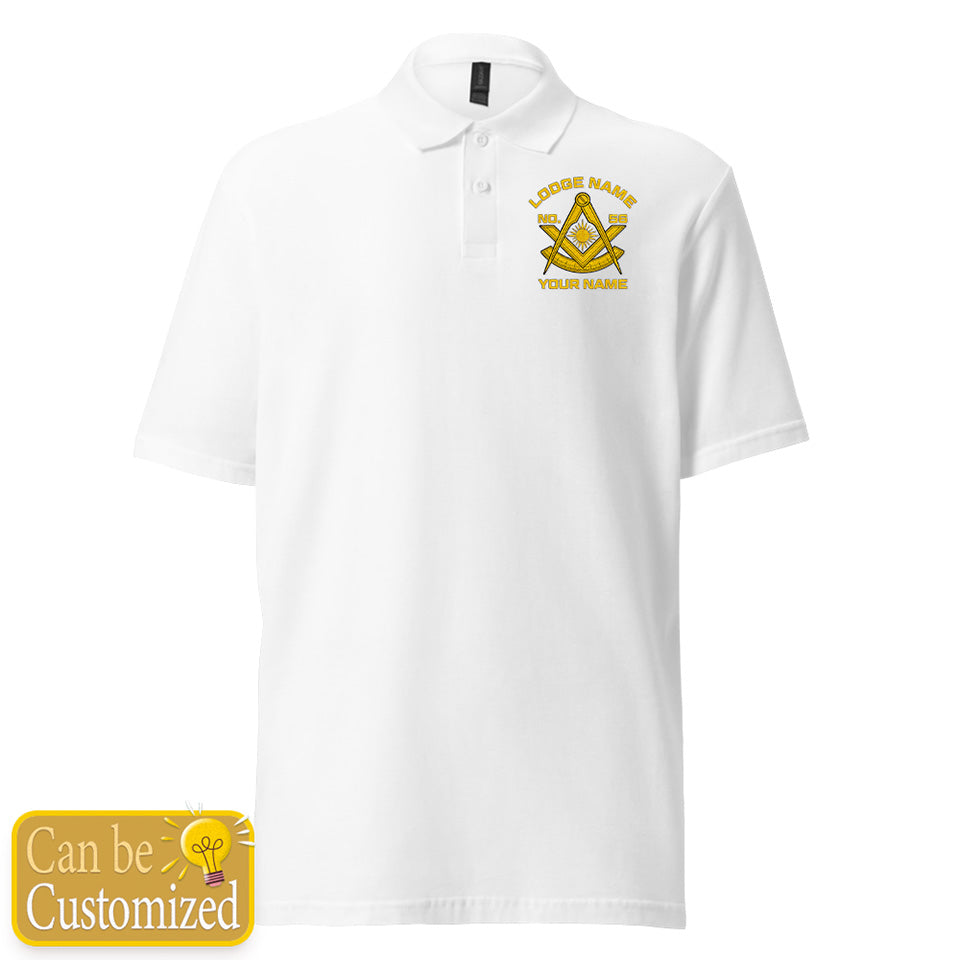 Custom Past Master Embroidered Polo Shirt