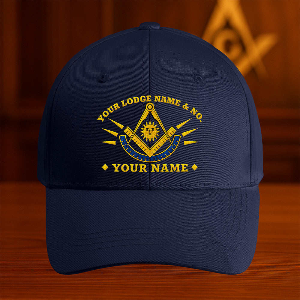 Custom Past Master Mason Hat - Embroidered