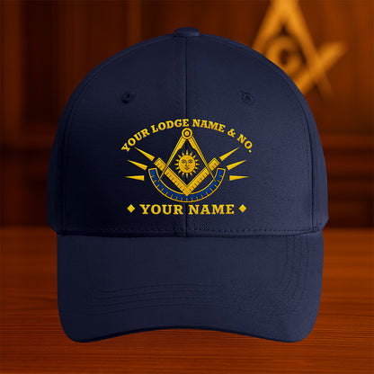 Custom Past Master Mason Hat - Embroidered