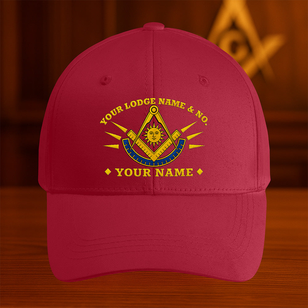 Custom Past Master Mason Hat - Embroidered