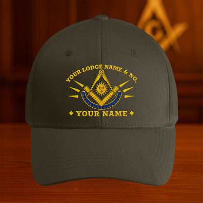 Custom Past Master Mason Hat - Embroidered