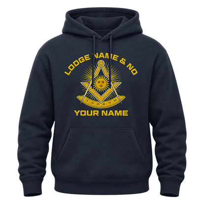 Custom Past Master Masonic Hoodie - Embroidered