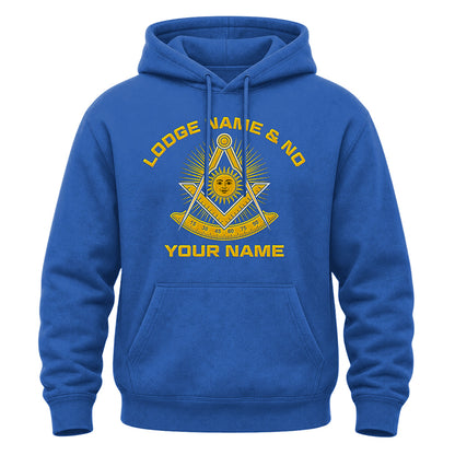 Custom Past Master Masonic Hoodie - Embroidered