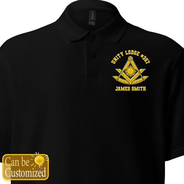 Custom Past Master Embroidered Polo Shirt