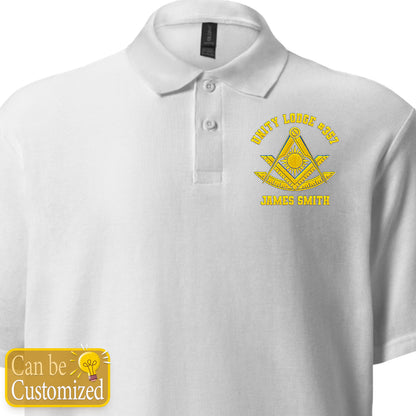 Custom Past Master Embroidered Polo Shirt
