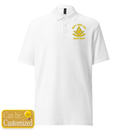 Custom Past Master Embroidered Polo Shirt