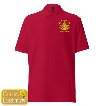 Custom Past Master Embroidered Polo Shirt