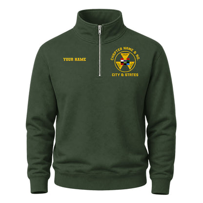 Custom Royal Arch Past High Priest Quarter-Zip Sweatshirt