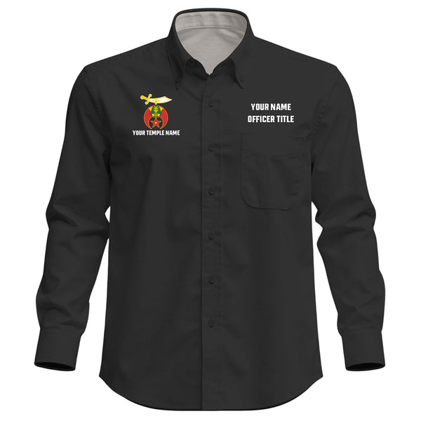 Custom Shriner Embroidered Button-Down Shirt