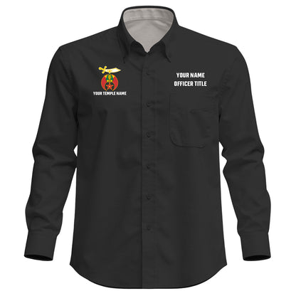 Custom Shriner Embroidered Button-Down Shirt
