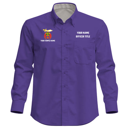 Custom Shriner Embroidered Button-Down Shirt