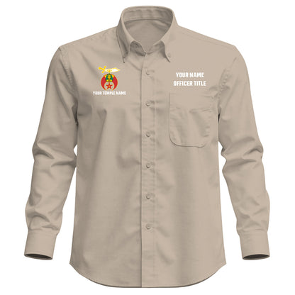 Custom Shriner Embroidered Button-Down Shirt