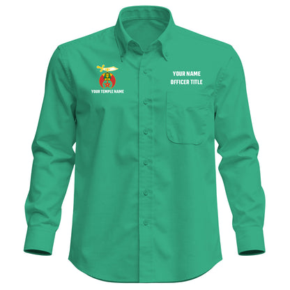 Custom Shriner Embroidered Button-Down Shirt