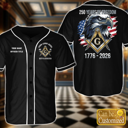 Custom USA 250th Anniversary Baseball Jersey