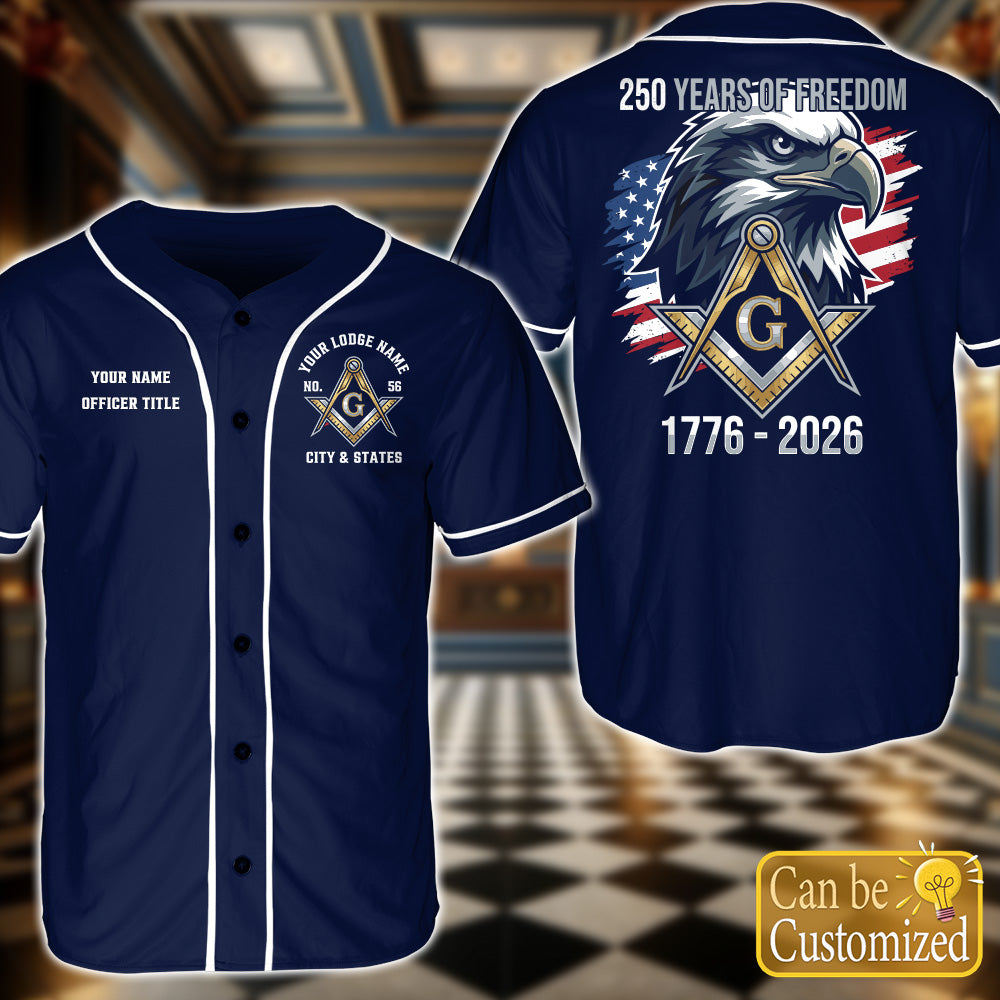 Custom USA 250th Anniversary Baseball Jersey