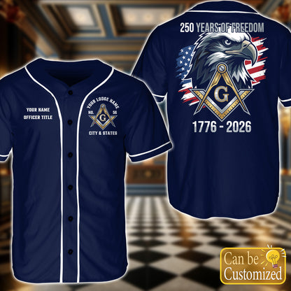 Custom USA 250th Anniversary Baseball Jersey