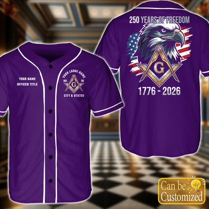 Custom USA 250th Anniversary Baseball Jersey