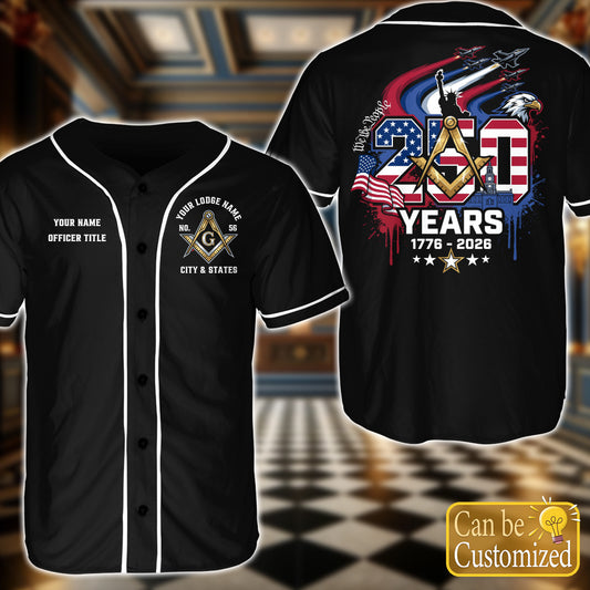Custom USA 250th Anniversary Baseball Jersey