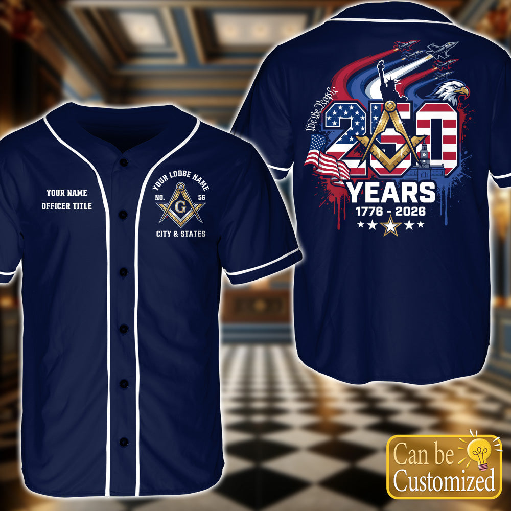 Custom USA 250th Anniversary Baseball Jersey