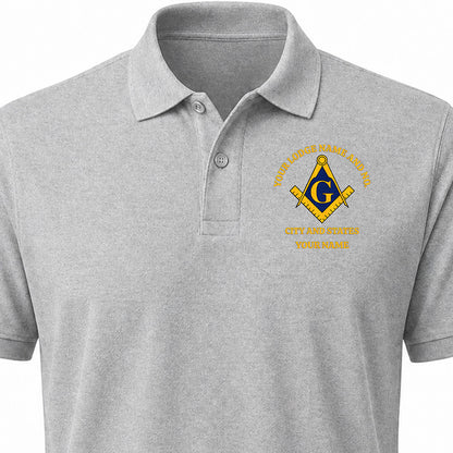 Custom Worshipful Master Embroidered Polo Shirt