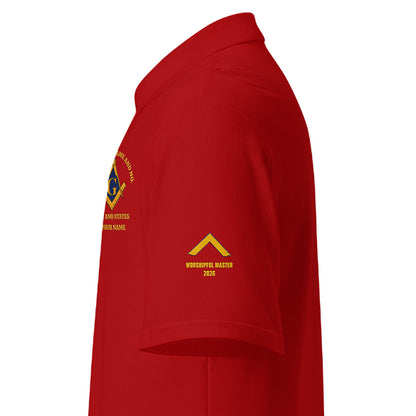 Custom Worshipful Master Embroidered Polo Shirt