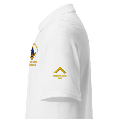 Custom Worshipful Master Embroidered Polo Shirt