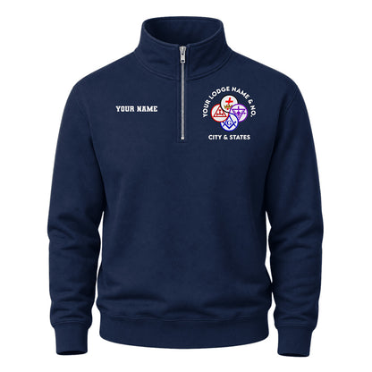 Custom York Rite Quarter-Zip Sweatshirt