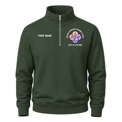Custom York Rite Quarter-Zip Sweatshirt