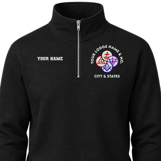 Custom York Rite Quarter-Zip Sweatshirt