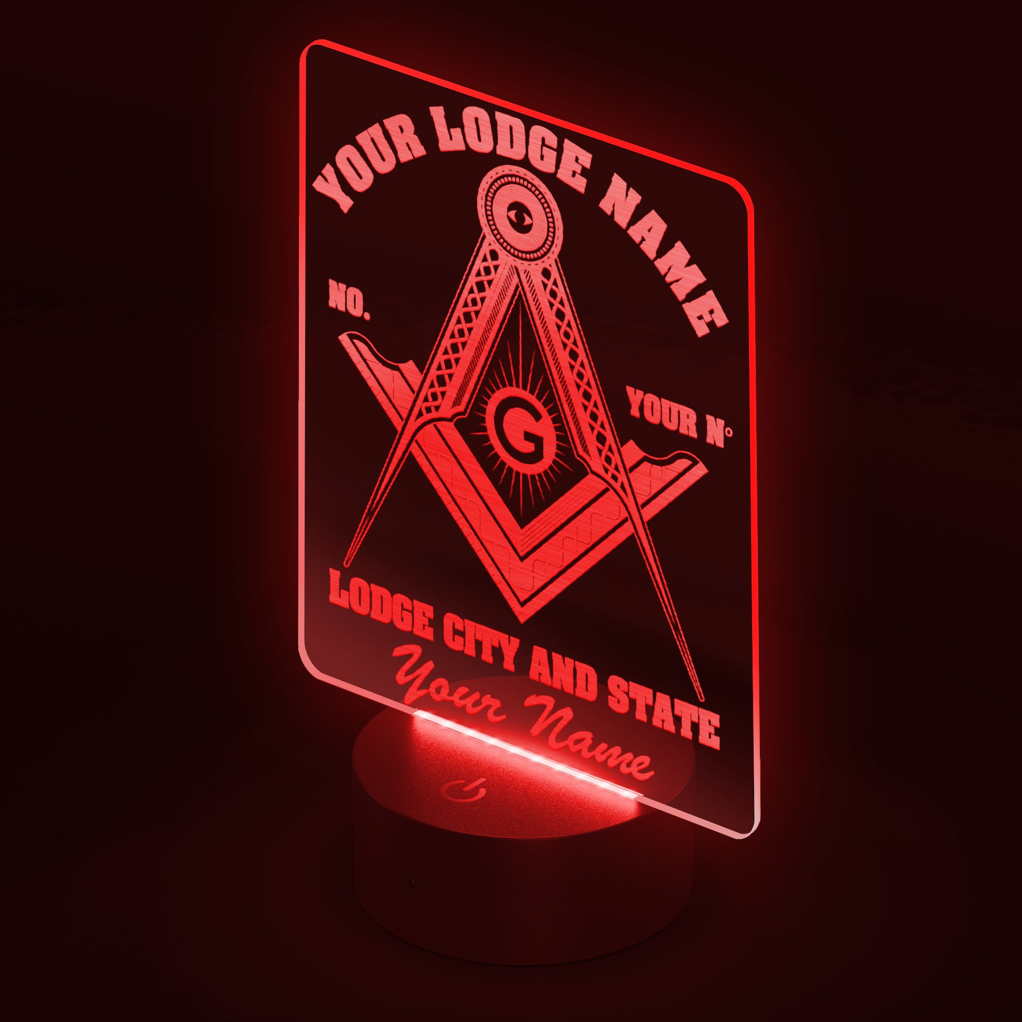 Custom Masonic LED Sign