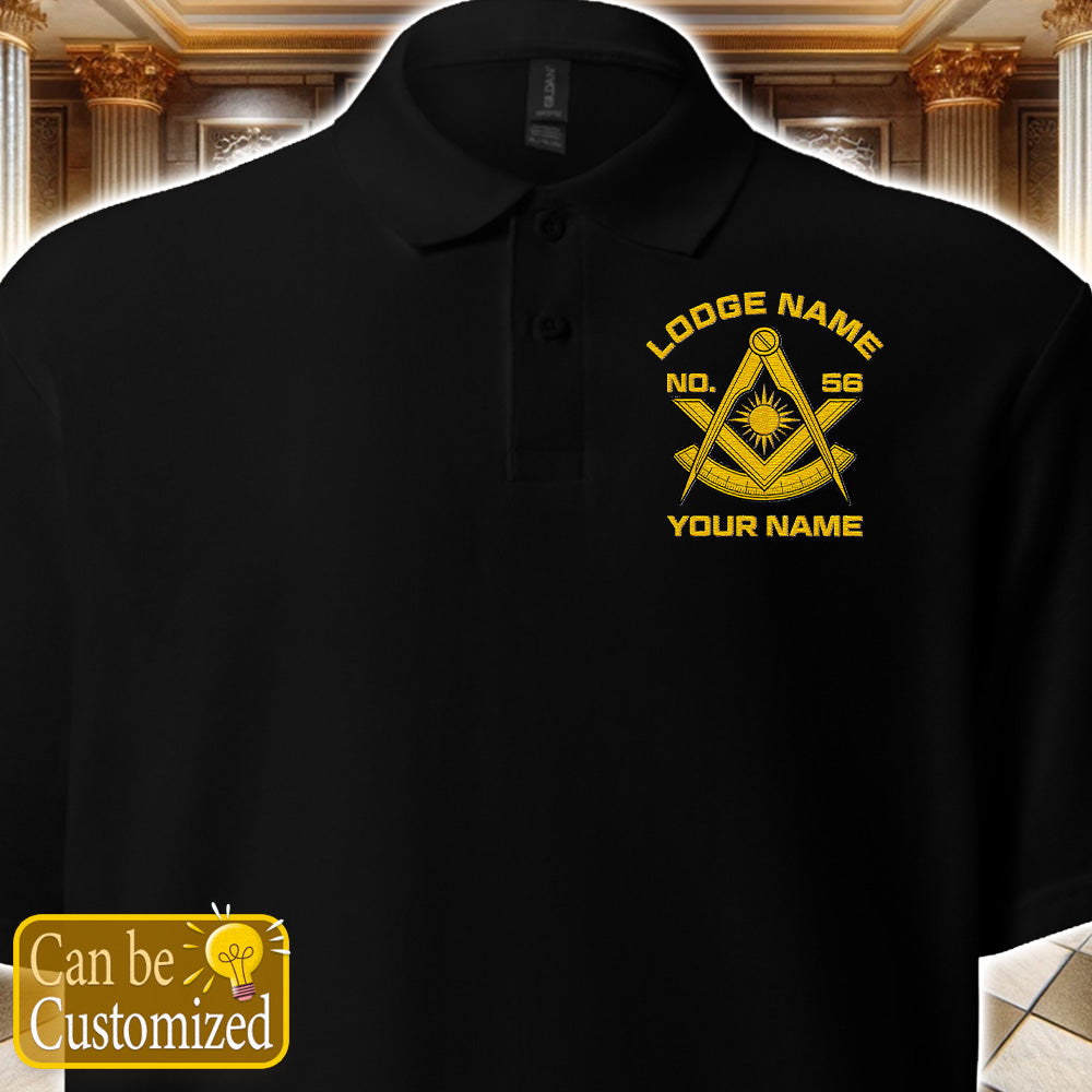 Custom Past Master Embroidered Polo Shirt