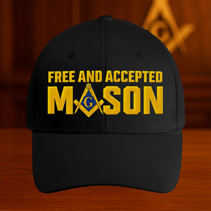 Free and Accepted Mason Hat - Embroidered